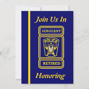 Police Sergeant Retirement Invitation