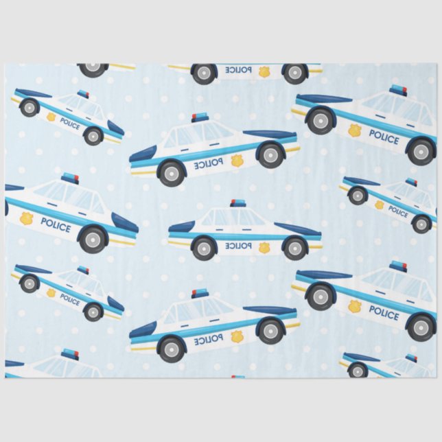 Police Series Design 7 Tissue Paper (Front)