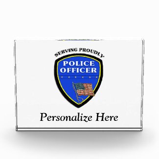 We support our heroes in Blue and are proud to support and design personalized gifts for police officers, law enforcement, sheriffs, deputies and their families. 