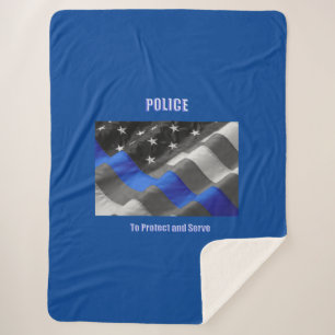 Police Sherpa Blanket