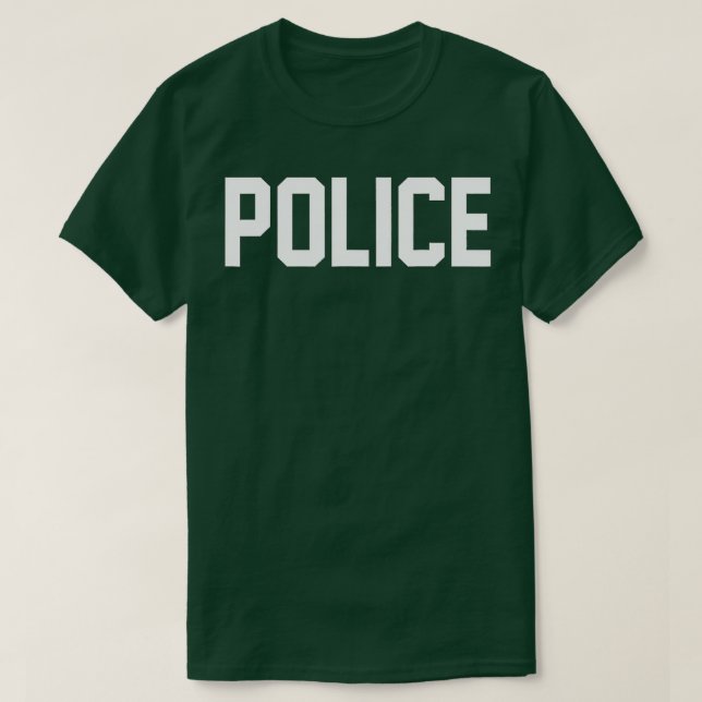 Police Shirt for Police Officer Halloween Costume (Design Front)