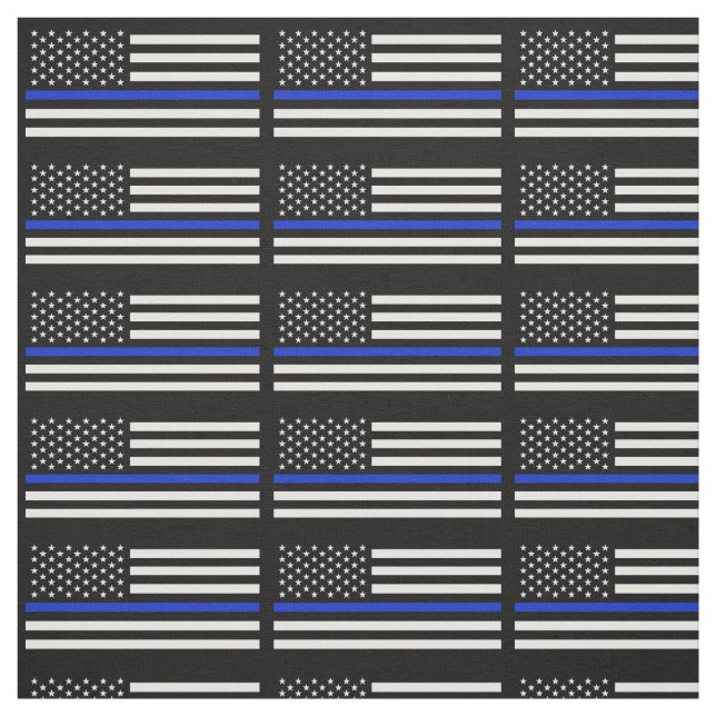 Police Style American Flag Fabric (Swatch)