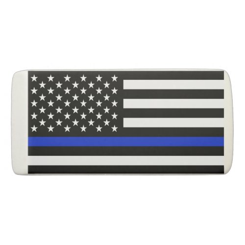 Police Styled American Flag Eraser