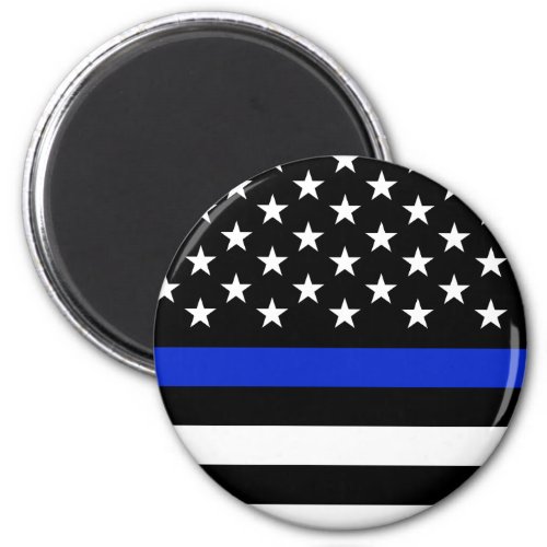 Police Styled American Flag Magnet