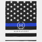 Police Styled American Flag Personalized Name