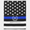 Police Styled American Flag Personalized Name