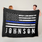 Police Styled Distressed American Flag Custom