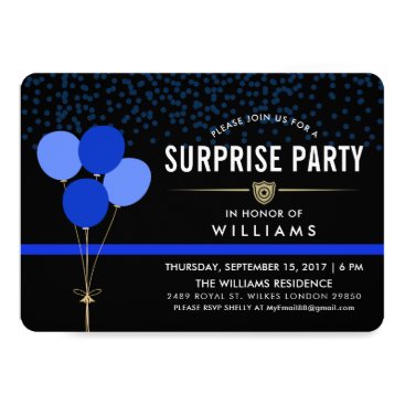 Police Surprise Party Card Police Surprise Party Card