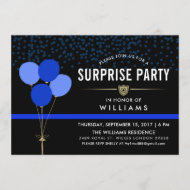 Police Surprise Party Invitation