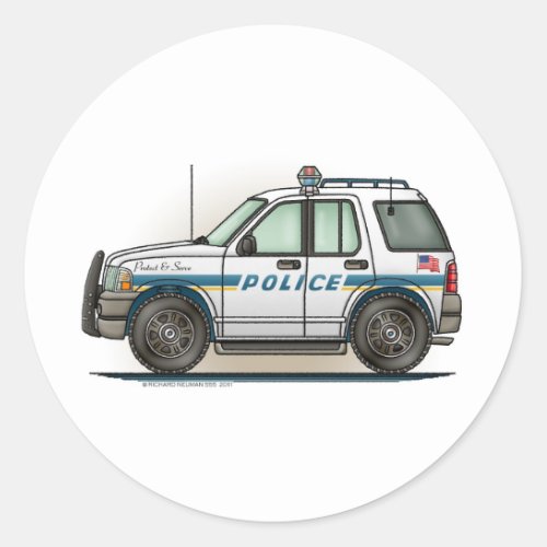 Police SUV Cruiser Car Cop Car Sticker