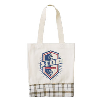 Police SWAT Crest Zazzle HEART Tote Bag