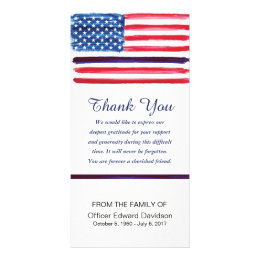 Police Officer Thank You Cards - Greeting & Photo Cards | Zazzle