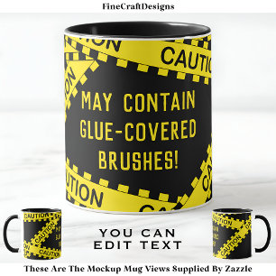 Police Tape Decoupage Custom BY01 Funny Craft Gift Mug