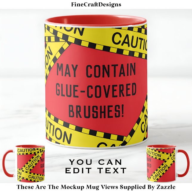 Police Tape Decoupage Custom BY03 Funny Craft Gift Mug (Creator Uploaded)