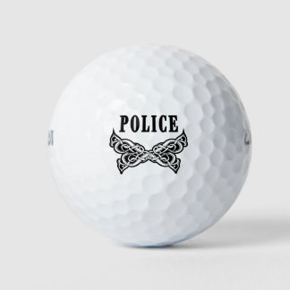 Police Tattoo Golf Balls