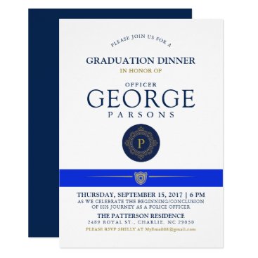 Police Themed Event | Dinner Monogram Invitation Police Themed Event | Dinner Monogram Invitation