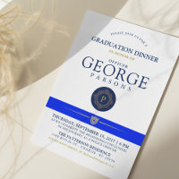 Police Themed Event | Dinner Monogram Invitation