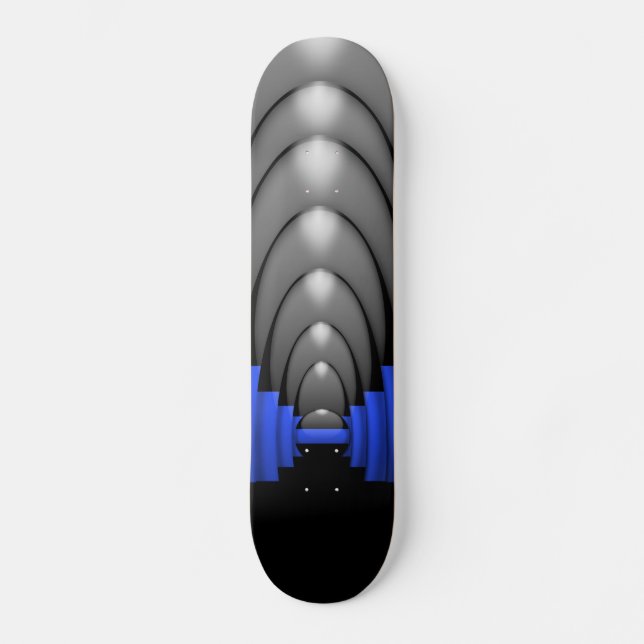 Police Thin Ble Line Skateboard Deck (Front)