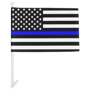 Police Thin Blue Line American Flag