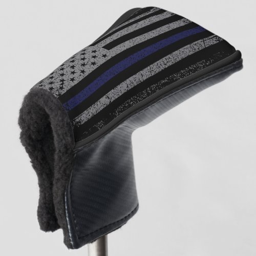 Police Thin Blue Line American Flag Golf Head Cove Golf Head Cover