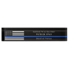 Police Thin Blue Line American Flag Monogrammed