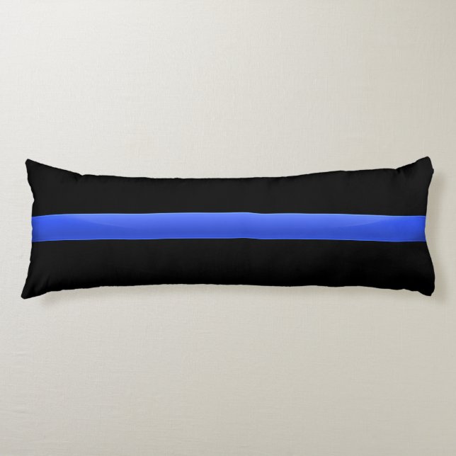Police Thin Blue Line Body Pillow (Front)