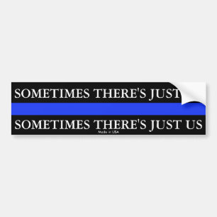Police Thin Blue Line Bumper Sticker