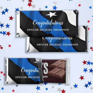 Police Thin Blue Line Candy Retirement Party Hershey Bar Favors