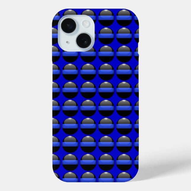 Police Thin Blue Line Case-Mate iPhone Case (Back)