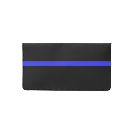 Police Thin Blue Line Checkbook Cover (Front)