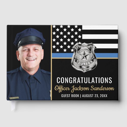 Police Thin Blue Line Congrats Photo Retirement