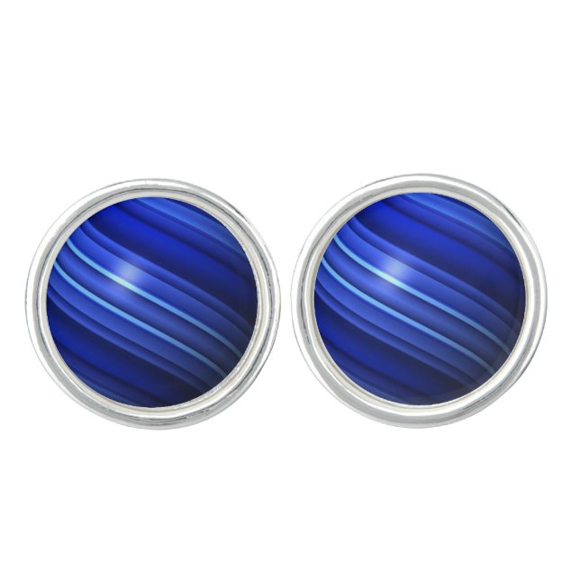 Police Thin Blue Line Cufflinks (Front)