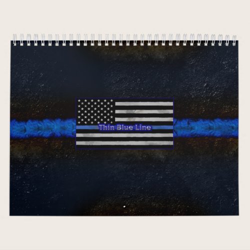 Police Thin Blue Line Flag Calendar Police Thin Blue Line Flag Calendar