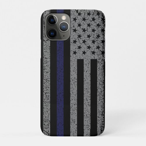 Police Thin Blue Line Flag Case_Mate iPhone Case