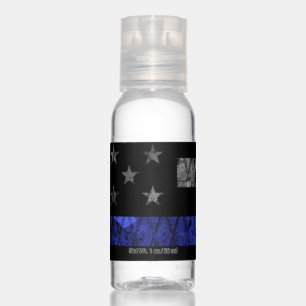 Police Thin Blue Line Flag Hand Sanitizer