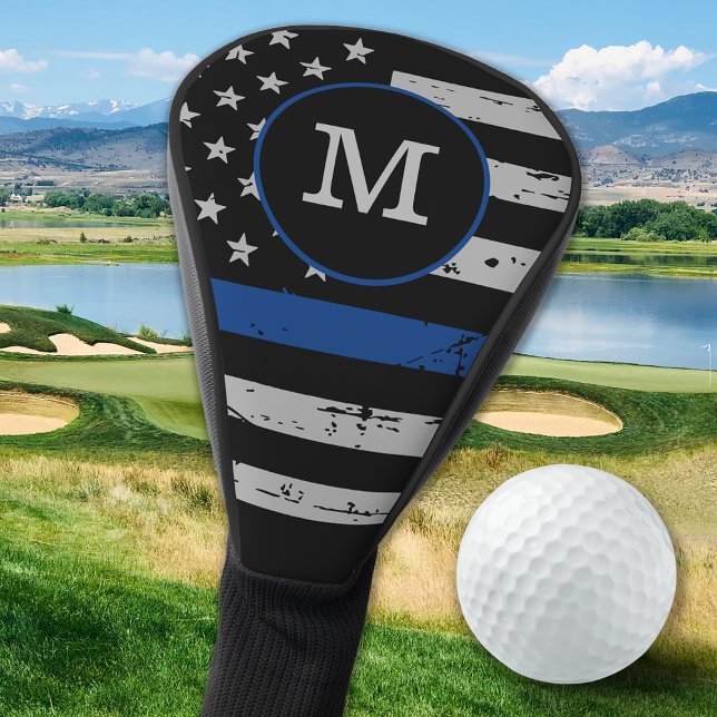 Police Thin Blue Line Golf Head Cover (Creator Uploaded)