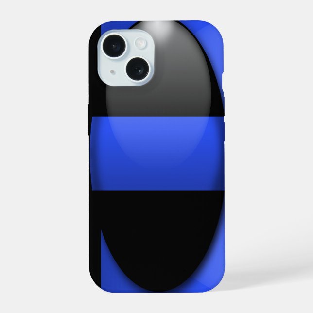 Police Thin Blue Line Iphone Case (Back)
