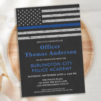 Police Thin Blue Line Law Enforcement Graduation I