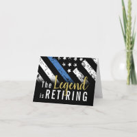 Police Thin Blue Line Law Enforcement Retirement