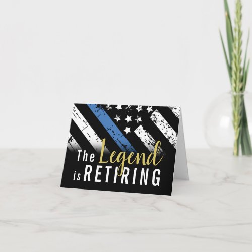 Police Thin Blue Line Law Enforcement Retirement