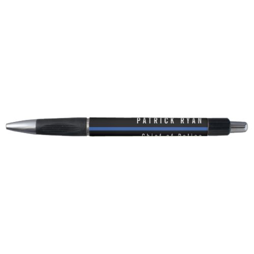 Police Thin Blue Line Monogrammed Pen
