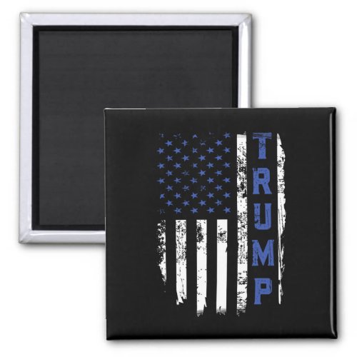 Police Thin Blue Line Republican Cop Usa Flag  Magnet