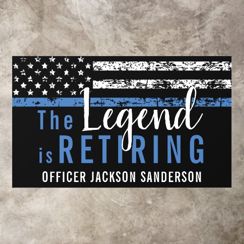 Police Thin Blue Line Retirement Party