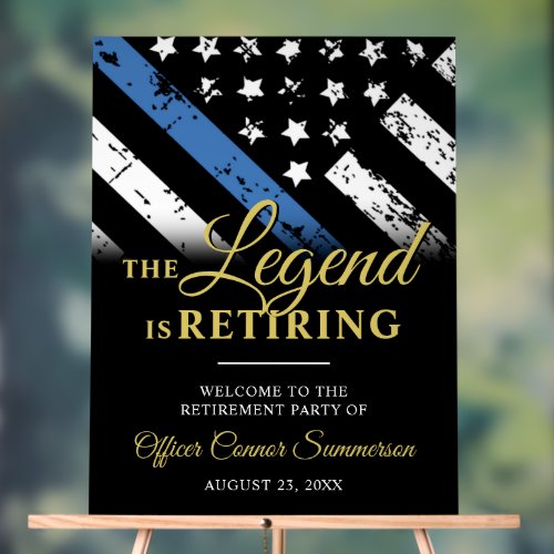 Police Thin Blue Line Retirement Party Welcome