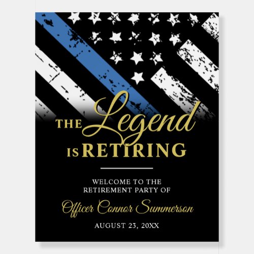 Police Thin Blue Line Retirement Party Welcome
