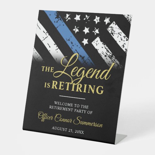Police Thin Blue Line Retirement Party Welcome