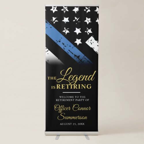 Police Thin Blue Line Retirement Party Welcome