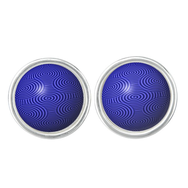 Police Thin Blue Line Style Cufflinks (Front)