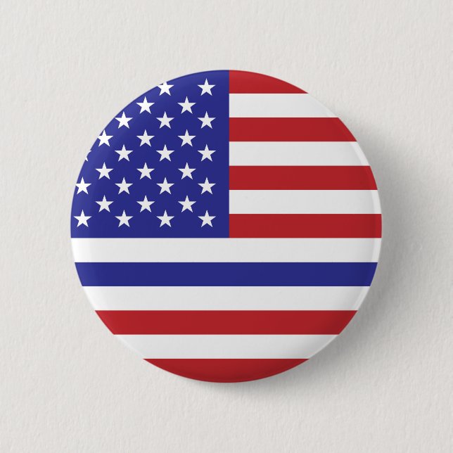 police thin blue line united states america flag s button (Front)