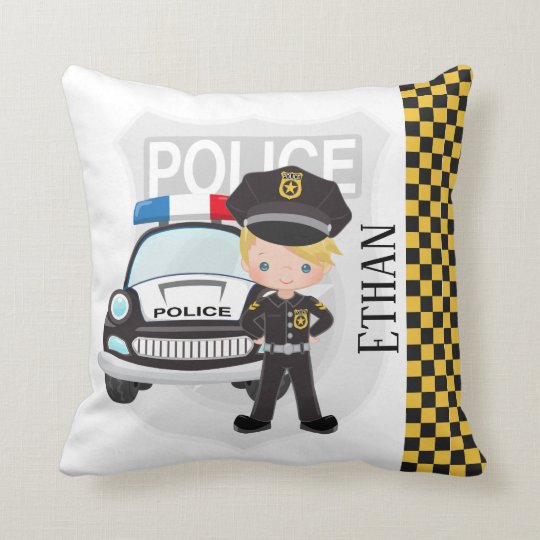 Police Throw Pillow